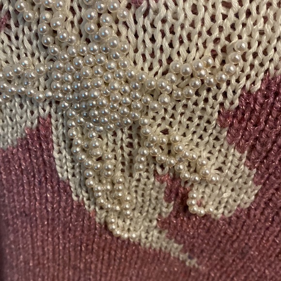 Vintage Joyce Pearl embellished sweater - Picture 5 of 8